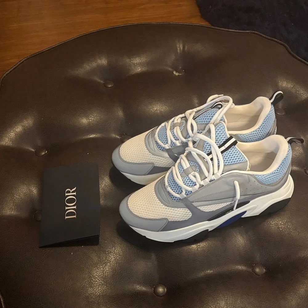 Dior Light Blue and White Sneakers Size  47 ALL OFFERS ACCEPTED US SIZE 14 - Picture 3 of 16